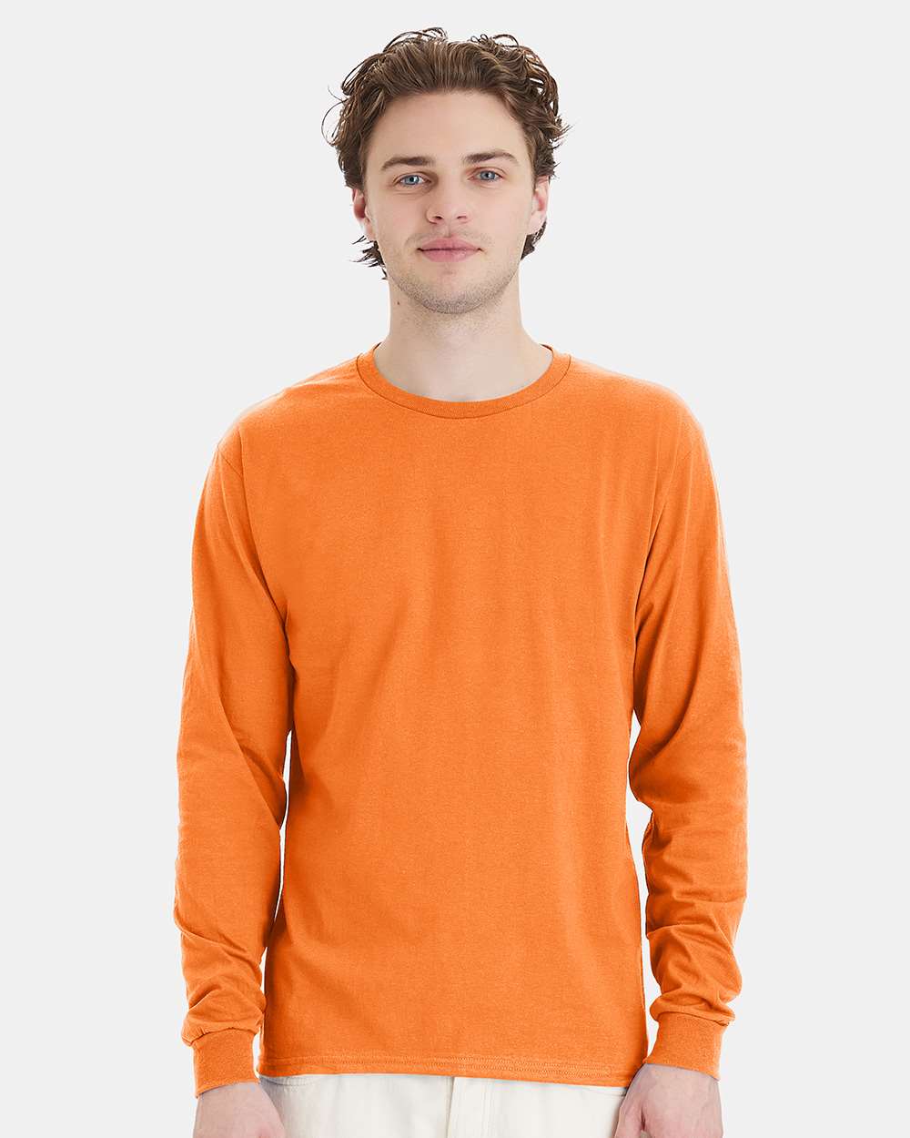 Hanes 5286 - Essential-T Long Sleeve T-Shirt — Tennessee Orange