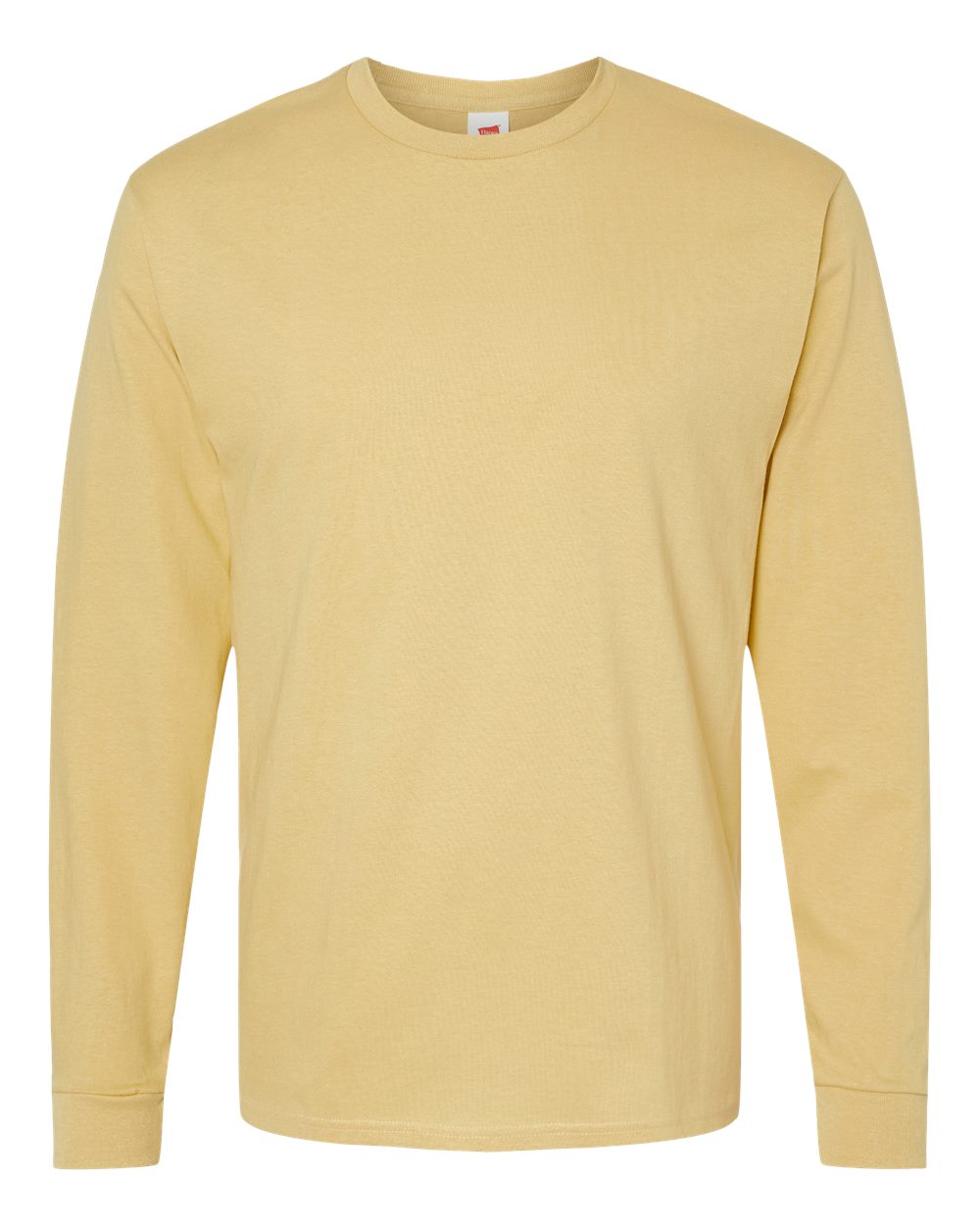 Hanes 5286 - Essential-T Long Sleeve T-Shirt — Athletic Gold (flat)