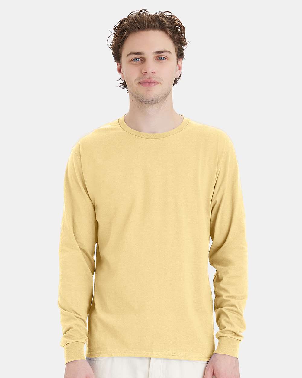 Hanes 5286 - Essential-T Long Sleeve T-Shirt — Athletic Gold