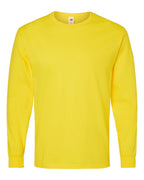 Hanes 5286 - Essential-T Long Sleeve T-Shirt — Athletic Yellow (flat)