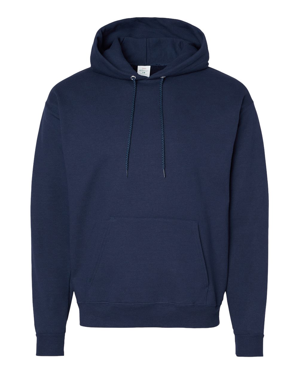 Hanes P170 - Unisex EcoSmart® Hooded Sweatshirt — Athletic Navy (flat)