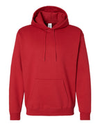 Hanes P170 - Unisex EcoSmart® Hooded Sweatshirt — Athletic Crimson (flat)