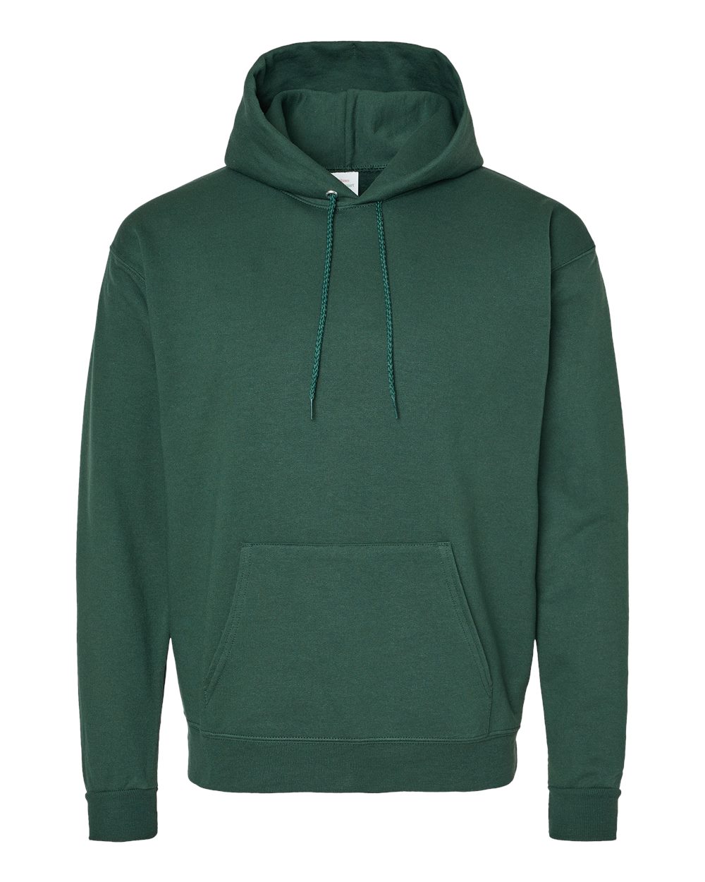 Hanes P170 - Unisex EcoSmart® Hooded Sweatshirt — Athletic Dark Green (flat)