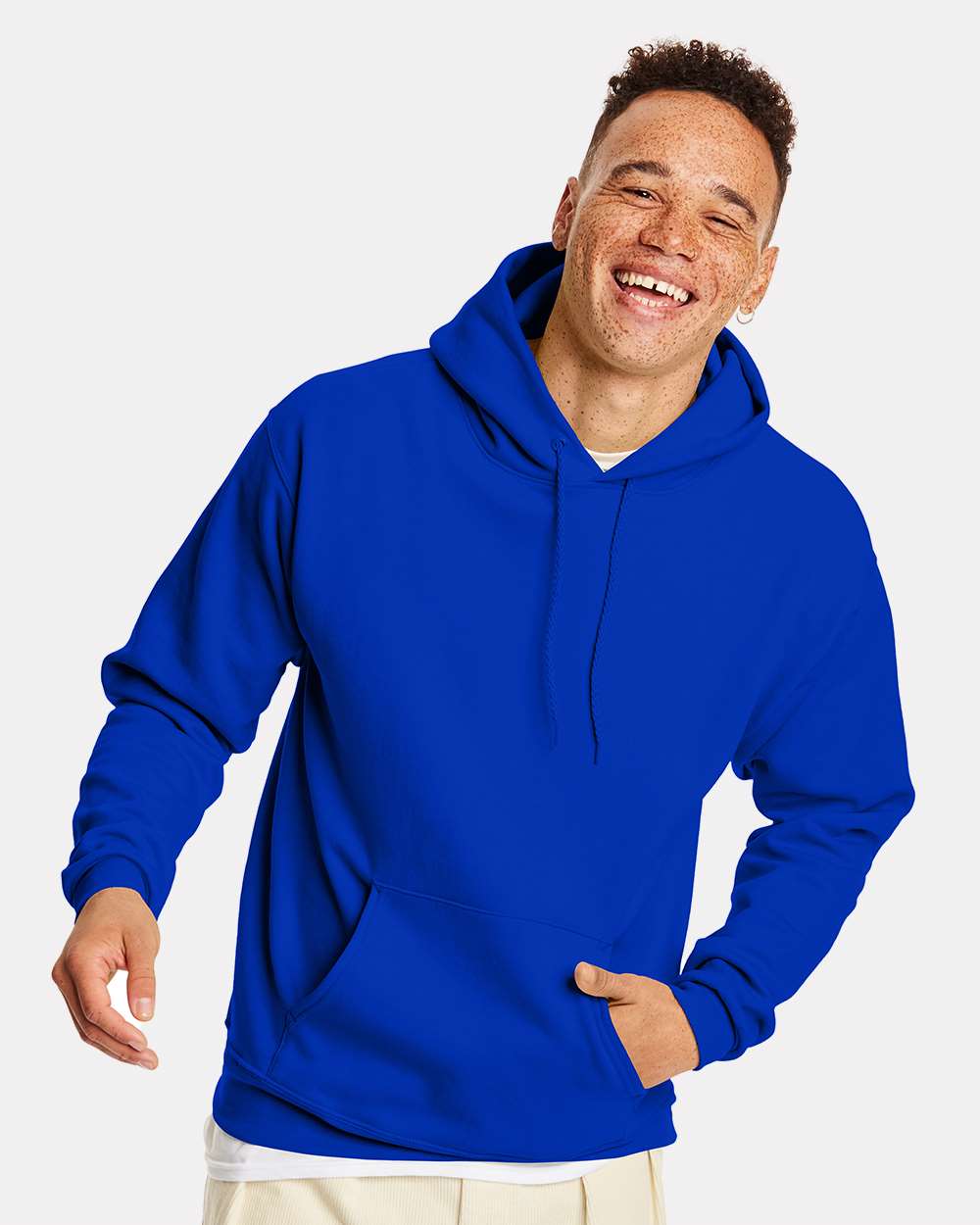 Hanes P170 - Unisex EcoSmart® Hooded Sweatshirt — Athletic Royal