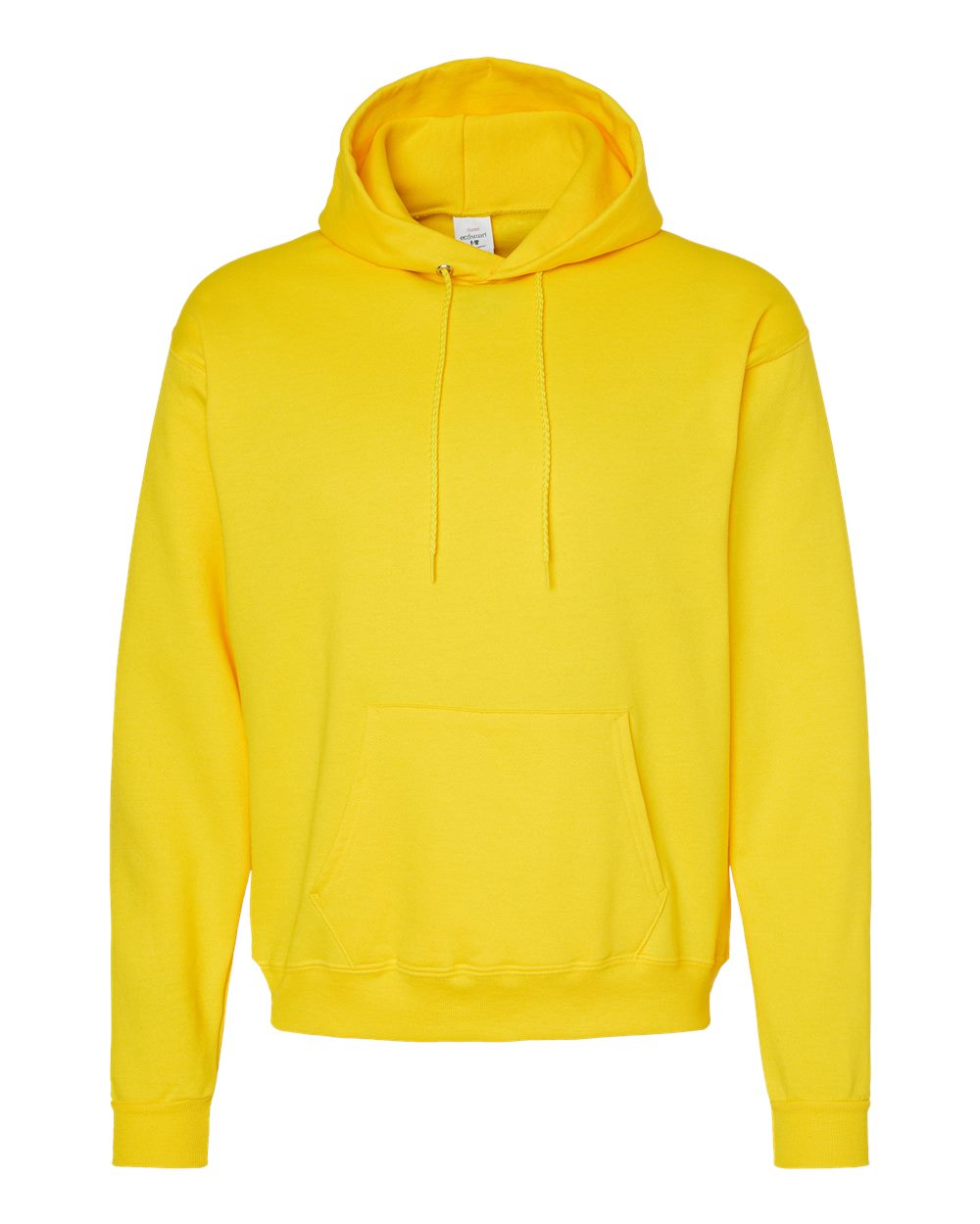 Hanes P170 - Unisex EcoSmart® Hooded Sweatshirt — Athletic Yellow (flat)