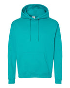 Hanes P170 - Unisex EcoSmart® Hooded Sweatshirt — Athletic Teal (flat)