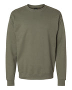 Hanes RS160 - Unisex Perfect Sweats Crewneck Sweatshirt — Fatigue Green (flat)