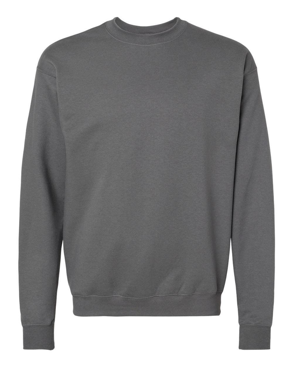 Hanes RS160 - Unisex Perfect Sweats Crewneck Sweatshirt — Smoke Grey (flat)