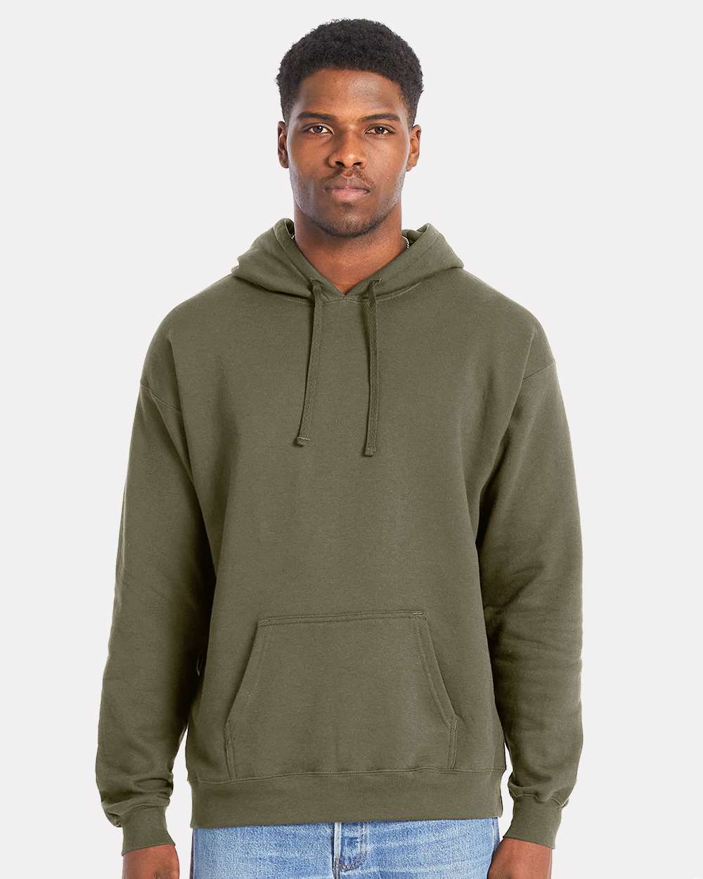 Hanes RS170 - Unisex Perfect Sweats Hooded Sweatshirt — Fatigue Green
