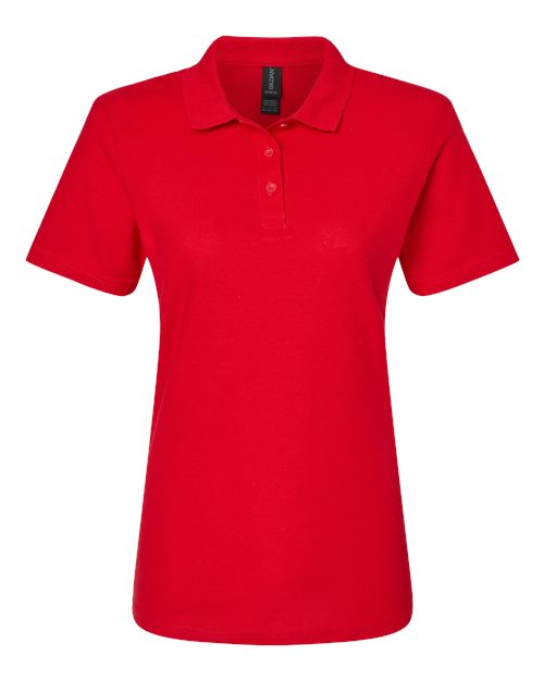Gildan 64800L - Women's Softstyle Pique Polo - Cherry Red