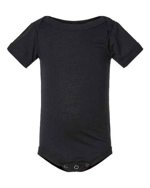 BELLA + CANVAS 134B - Infant Triblend One Piece - Solid Black Triblend