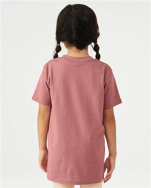 BELLA + CANVAS 3001Y - Youth Jersey Tee - Mauve