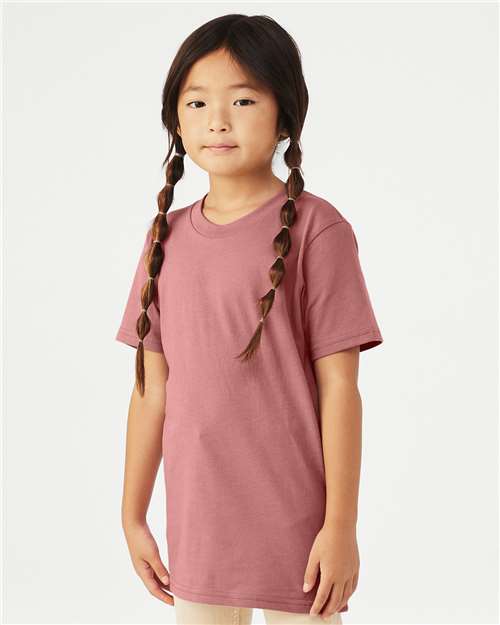 BELLA + CANVAS 3001Y - Youth Jersey Tee - Mauve
