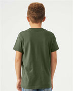 BELLA + CANVAS 3001Y - Youth Jersey Tee - Military Green