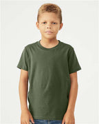 BELLA + CANVAS 3001Y - Youth Jersey Tee - Military Green