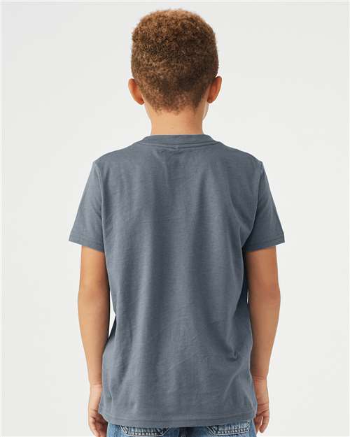 BELLA + CANVAS 3001Y - Youth Jersey Tee - Steel Blue