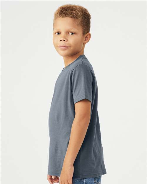 BELLA + CANVAS 3001Y - Youth Jersey Tee - Steel Blue