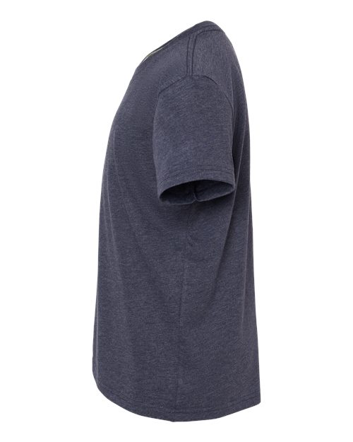 BELLA + CANVAS 3001YCVC - Youth CVC Jersey Tee - Heather Midnight Navy