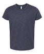BELLA + CANVAS 3001YCVC - Youth CVC Jersey Tee - Heather Midnight Navy