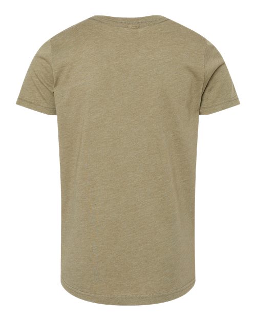 BELLA + CANVAS 3001YCVC - Youth CVC Jersey Tee - Heather Olive