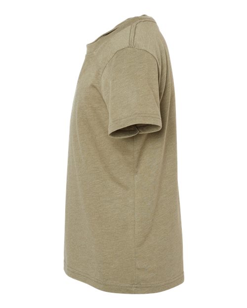BELLA + CANVAS 3001YCVC - Youth CVC Jersey Tee - Heather Olive