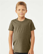 BELLA + CANVAS 3001YCVC - Youth CVC Jersey Tee - Heather Olive