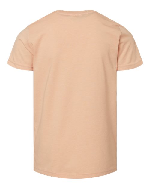 BELLA + CANVAS 3001YCVC - Youth CVC Jersey Tee - Heather Peach