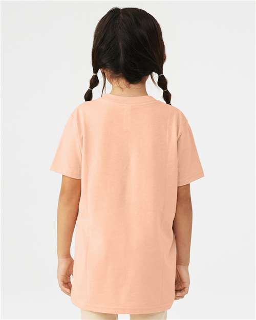 BELLA + CANVAS 3001YCVC - Youth CVC Jersey Tee - Heather Peach