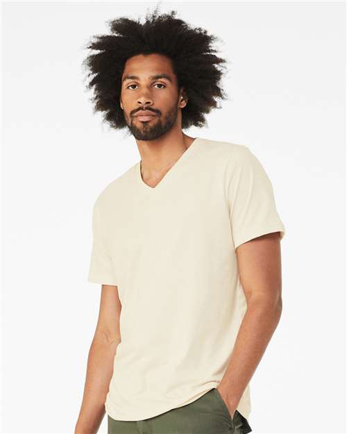 BELLA + CANVAS 3005 - Unisex Jersey V-Neck Tee - Natural