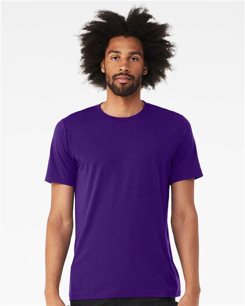 BELLA + CANVAS 3413 - Triblend Tee - Solid Team Purple Triblend