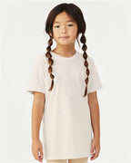 BELLA + CANVAS 3413Y - Youth Triblend Tee - Oatmeal Triblend