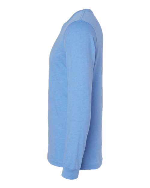 BELLA + CANVAS 3501CVC - Heather CVC Long Sleeve Tee - Heather Carolina Blue