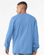 BELLA + CANVAS 3501CVC - Heather CVC Long Sleeve Tee - Heather Carolina Blue