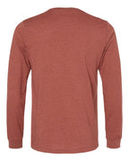 BELLA + CANVAS 3501CVC - Heather CVC Long Sleeve Tee - Heather Clay