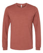 BELLA + CANVAS 3501CVC - Heather CVC Long Sleeve Tee - Heather Clay
