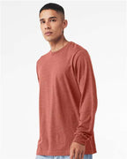 BELLA + CANVAS 3501CVC - Heather CVC Long Sleeve Tee - Heather Clay