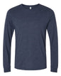 BELLA + CANVAS 3501CVC - Heather CVC Long Sleeve Tee - Heather Midnight Navy