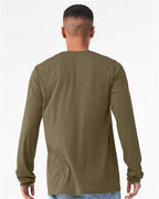 BELLA + CANVAS 3501CVC - Heather CVC Long Sleeve Tee - Heather Olive