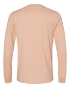 BELLA + CANVAS 3501CVC - Heather CVC Long Sleeve Tee - Heather Peach