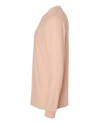 BELLA + CANVAS 3501CVC - Heather CVC Long Sleeve Tee - Heather Peach