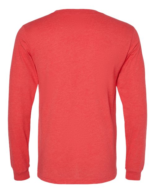 BELLA + CANVAS 3501CVC - Heather CVC Long Sleeve Tee - Heather Red
