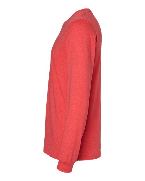 BELLA + CANVAS 3501CVC - Heather CVC Long Sleeve Tee - Heather Red