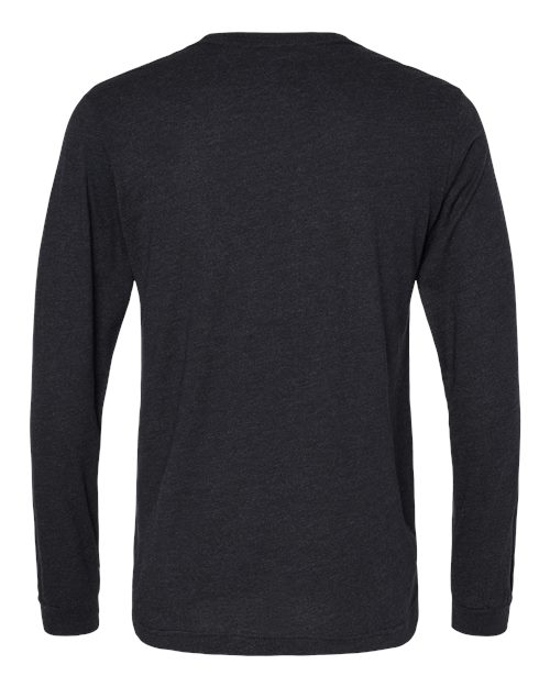 BELLA + CANVAS 3513 - Unisex Triblend Long Sleeve Tee - Black Heather Triblend