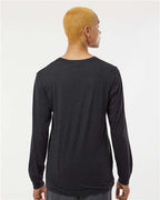 BELLA + CANVAS 3513 - Unisex Triblend Long Sleeve Tee - Black Heather Triblend