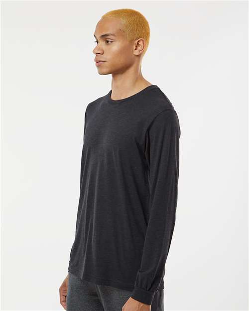BELLA + CANVAS 3513 - Unisex Triblend Long Sleeve Tee - Black Heather Triblend