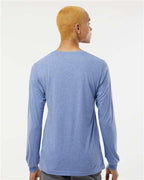 BELLA + CANVAS 3513 - Unisex Triblend Long Sleeve Tee - Blue Triblend