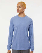 BELLA + CANVAS 3513 - Unisex Triblend Long Sleeve Tee - Blue Triblend