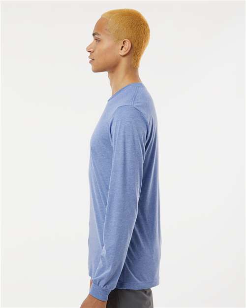 BELLA + CANVAS 3513 - Unisex Triblend Long Sleeve Tee - Blue Triblend