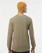 BELLA + CANVAS 3513 - Unisex Triblend Long Sleeve Tee - Olive Triblend