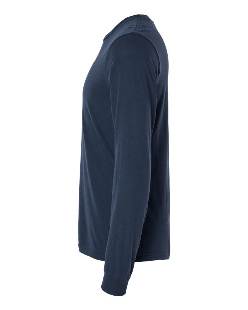 BELLA + CANVAS 3513 - Unisex Triblend Long Sleeve Tee - Solid Navy Triblend